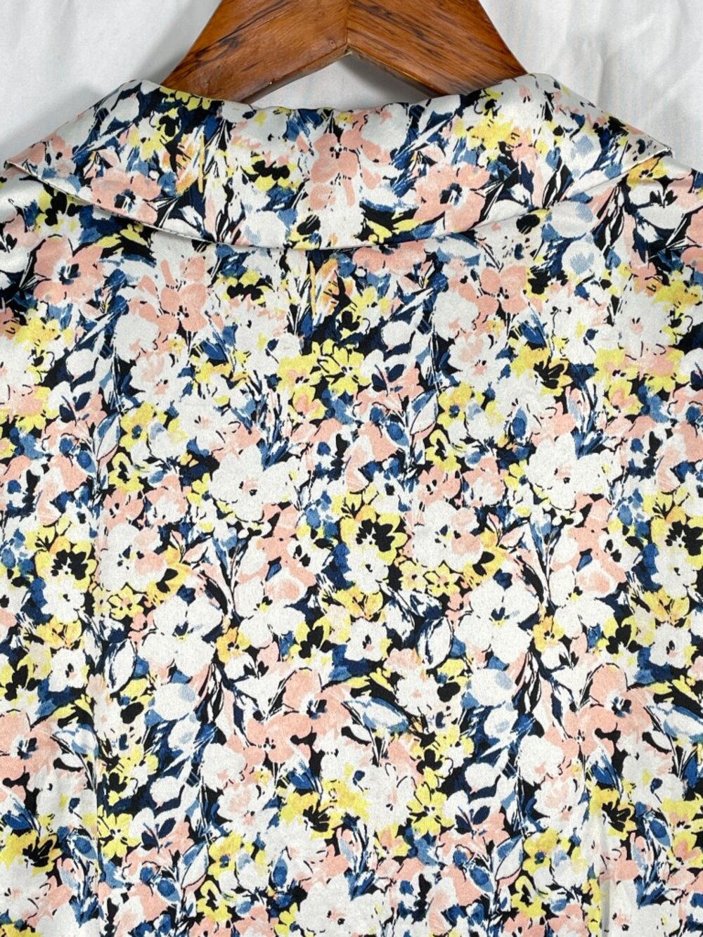 Laundry Shelli Segal Floral Shirt Dress Belted Long Sleeve Size 4 - Picture 9 of 12